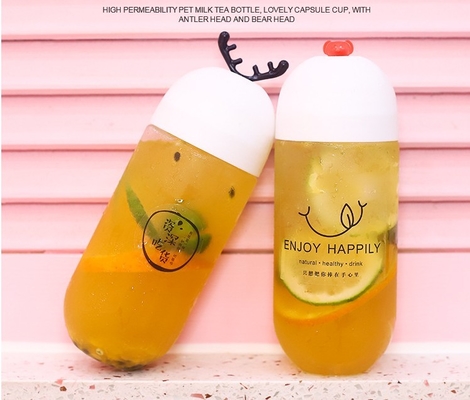 Botol Teh Susu Berkapasitas Tinggi Dengan Tutup
