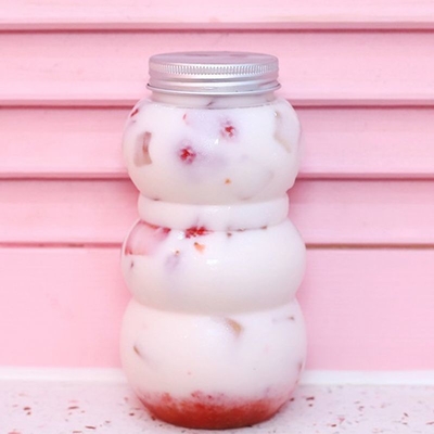 8oz 12oz 16oz Bottle Plastik Juicer Bulat Pengemasan Untuk Minuman Dengan Tutup Sekrup Baru Kosong Pet Botol