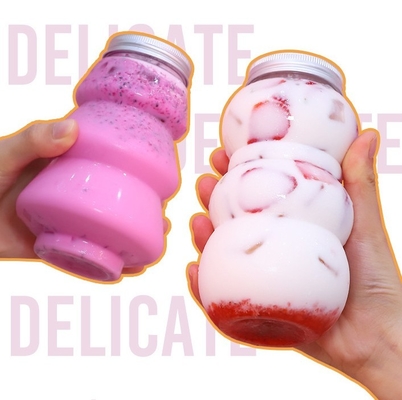 8oz 12oz 16oz Bottle Plastik Juicer Bulat Pengemasan Untuk Minuman Dengan Tutup Sekrup Baru Kosong Pet Botol