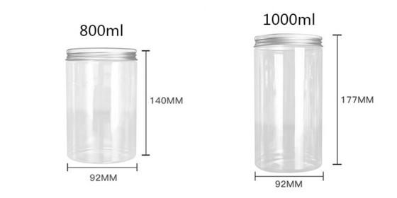 Kontainer plastik bening yang tahan kebocoran