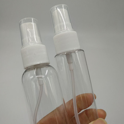 Botol Semprotan PET Transparan Dengan Desain Bulat Klasik yang Lancar