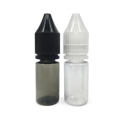 18mm Ukuran leher Custom Logo PET Screen Cetak Botol Kecil Untuk Cairan 100ml