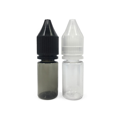 18mm Ukuran leher Custom Logo PET Screen Cetak Botol Kecil Untuk Cairan 100ml