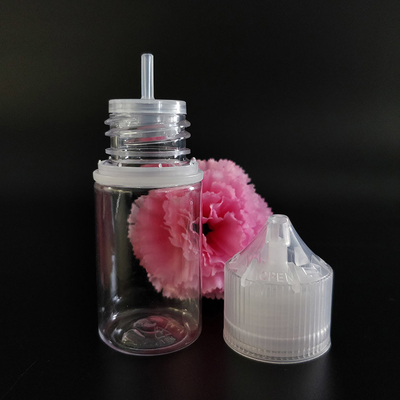 Childproof PET Plastic E Liquid Bottle Square untuk pencampuran jus E yang akurat