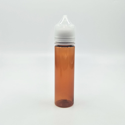 Disesuaikan Childproof transparan botol cair E / botol dropper cair dengan pencetakan