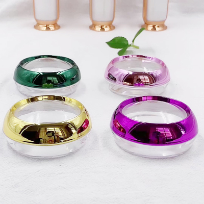 Kontainer Kosmetik Bulat Transparan 30ml Botol PP dengan Desain Permukaan Disesuaikan