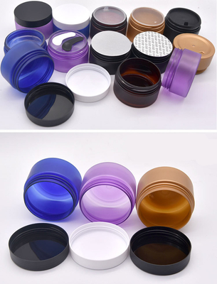 Pot kecantikan plastik bening yang dapat disesuaikan dengan gasket sensitif tekanan