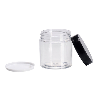 Botol kosmetik plastik bening dengan cetakan yang dapat disesuaikan untuk penyimpanan krim makeup