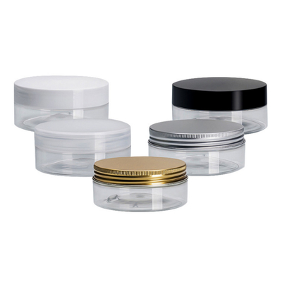Pot kosmetik plastik cetak yang disesuaikan dengan permukaan halus dan sensitif terhadap tekanan atau gasket foil aluminium