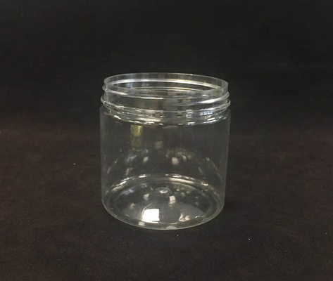 Botol kosmetik plastik bening dengan tutup aluminium untuk penyimpanan krim