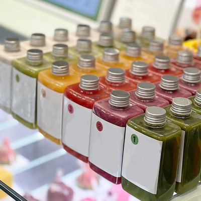 Botol teh susu plastik tahan kebocoran dengan pegangan ergonomis