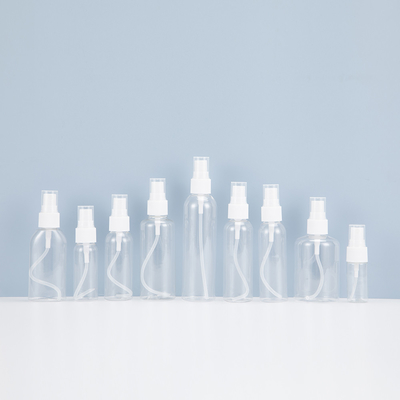 Botol Semprotan 10ml-500ml Kosong PET Plastik Bulat yang Dapat Diisi Kembali
