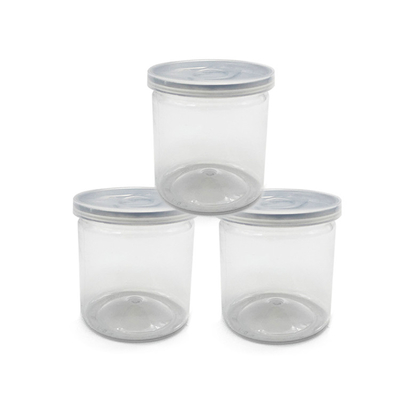 8oz Plastik Transparan Disesuaikan penyimpanan dan kemasan toples