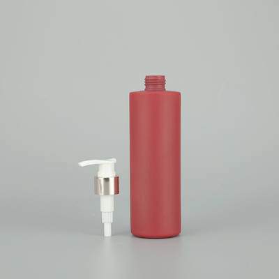 Pink/Kustomisasi 47mm Round Screw Cap Silk screening Printing PET Pump Bottle Untuk Kosmetik