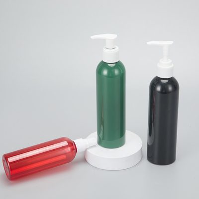 Botol Dispensing Kosmetik Bulat Pink Daur Ulang dengan Tutup Sekrup