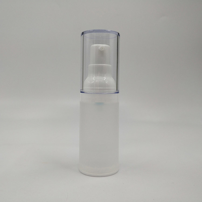 Botol PET plastik merah muda dengan cetakan sutra dan kaliber 24mm