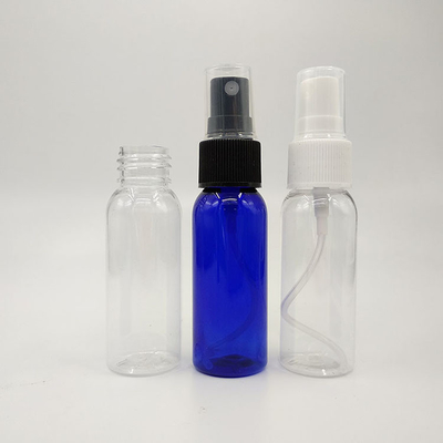 47mm Botol PET Bulat Dengan Pump Dispenser Screw Cap Untuk Cairan Kosmetik