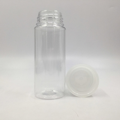 Botol Cairan PET E Bentuk Bulat Transparan Disesuaikan Dengan Tutup Sekrup Tahan Anak Kapasitas 30ml