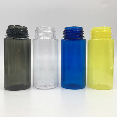 Botol Cairan PET E Bentuk Bulat Transparan Disesuaikan Dengan Tutup Sekrup Tahan Anak Kapasitas 30ml
