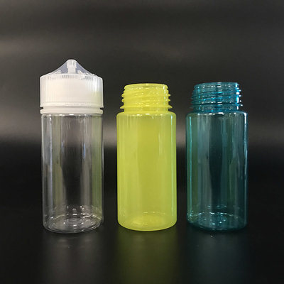 Botol Cairan Bulat E yang Aman untuk Anak Dengan Tutup Sekrup