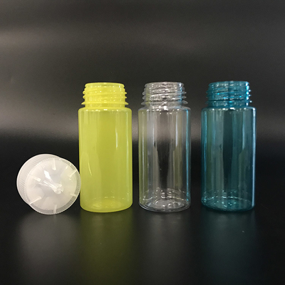 Botol Cairan Bulat E yang Aman untuk Anak Dengan Tutup Sekrup
