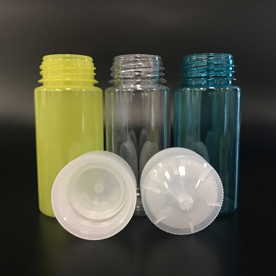 Botol Plastik PET 100 ml dengan tutup sekrup logam untuk E Liquid