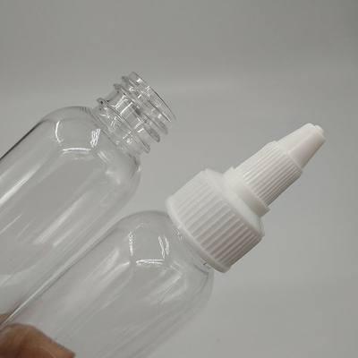100ml Botol Plastik Screw Top Dengan Percetakan Disesuaikan