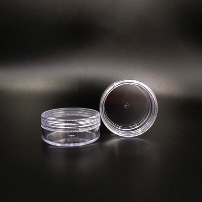 Pot kosmetik plastik yang dicetak dengan logo khusus untuk krim dan gel