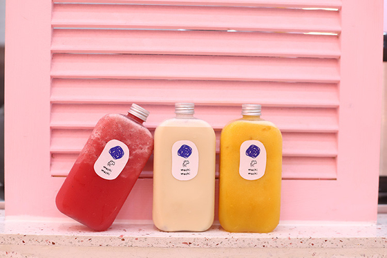 Botol penyimpanan teh susu modern dengan sekrup di tutup 0,5 kg