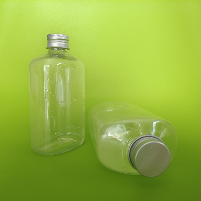 Sekrup anti bocor pada botol teh susu plastik dalam bentuk persegi dan bulat