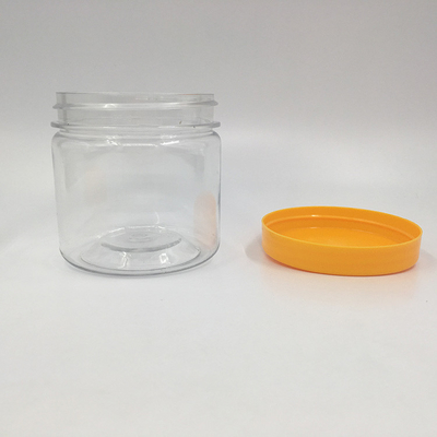 Kontainer Plastik Transparan Botol Dengan Tutup Plastik / Aluminium