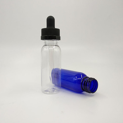 Logo Disesuaikan Ditcetak Botol Dropper Plastik Lurus Transparan / Botol Dropper Plastik Untuk Cairan