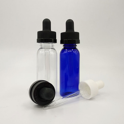 Botol dropper plastik 10ml-120ml dengan permukaan halus dan tutup sekrup
