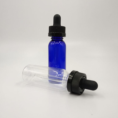 Botol dropper plastik 10ml-120ml dengan permukaan halus dan tutup sekrup
