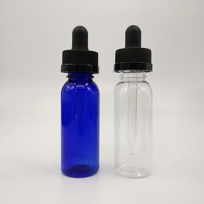 Botol dropper plastik 10ml-120ml dengan permukaan halus dan tutup sekrup