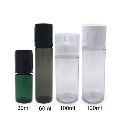 Mencetak botol dropper plastik hitam transparan 5000 pcs yang ideal untuk minyak esensial serum dan solusi kemasan cair