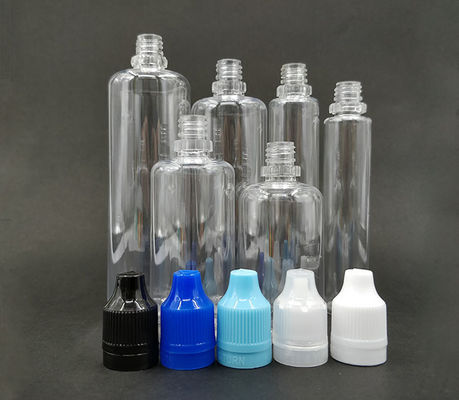 Botol dropper plastik transparan Percetakan logo yang disesuaikan 5000 pcs Ideal untuk kemasan cair minyak esensial dan serum