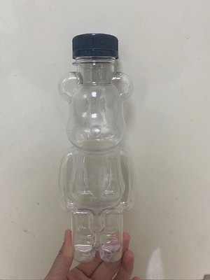 Botol Teh Gelembung Ber dinding ganda persegi bulat yang dapat digunakan kembali dengan pegangan