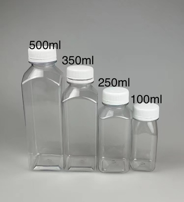Botol Teh Susu Plastik Lintang Karat yang Tidak Kebocoran dengan Genggam yang awet