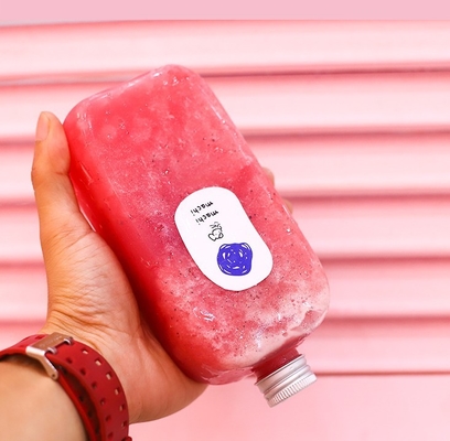 Botol Jus Plastik Modern dengan Genggam Untuk Minum Dingin