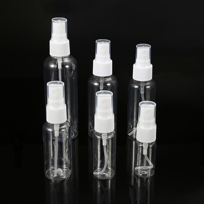 Botol Semprot Transparan Disesuaikan 100 Ml PET Dengan Tutup PP