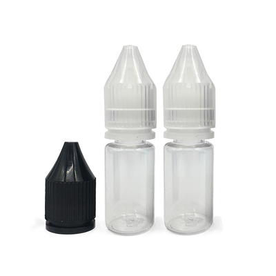 Logo Disesuaikan Cetak Botol Plastik PET Transparan Untuk E Liquid