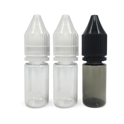 Logo Disesuaikan Cetak Botol Plastik PET Transparan Untuk E Liquid