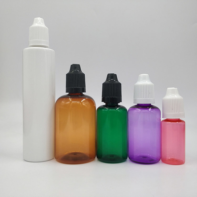 Pencetakan Customized Botol Warna Untuk Cairan Dalam 10ml 15ml 30ml 60ml 80ml 100ml