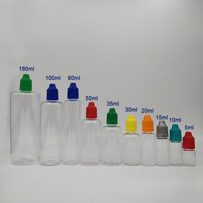 Pencetakan Customized Botol Warna Untuk Cairan Dalam 10ml 15ml 30ml 60ml 80ml 100ml