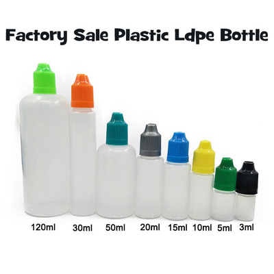 18mm Ukuran leher E Botol Cairan 10ml 15ml 30ml 60ml 80ml 100ml Untuk E Cigarette