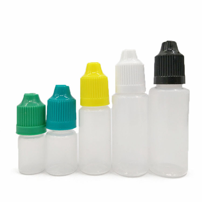 Botol Cairan Tipe E dengan Logo Disesuaikan dan Desain Proof Leak Dalam 10ml 15ml 30ml 60ml 80ml 100ml Kapasitas