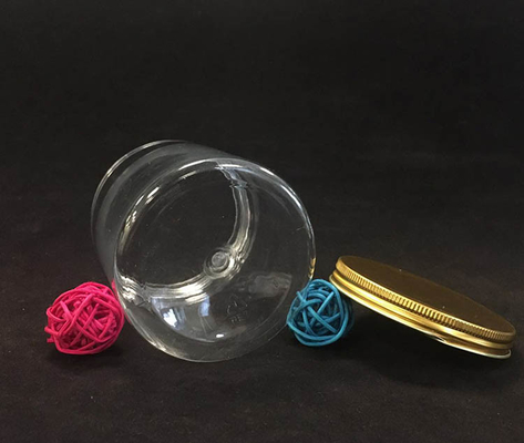 Pot plastik kosmetik yang disesuaikan dengan gasket yang sensitif terhadap tekanan atau aluminium foil