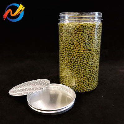 Permukaan halus Plastik Cosmetic Jar dalam Percetakan Disesuaikan dan Tekanan Sensitif Gasket