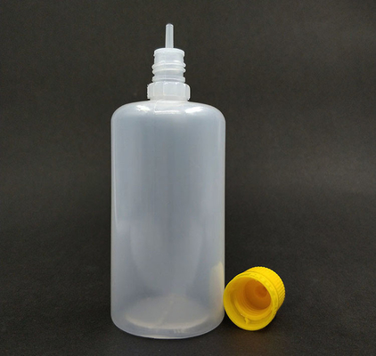 Disesuaikan Screen Printed Bulat PET E Botol Cairan Proof Dengan Childproof Caps